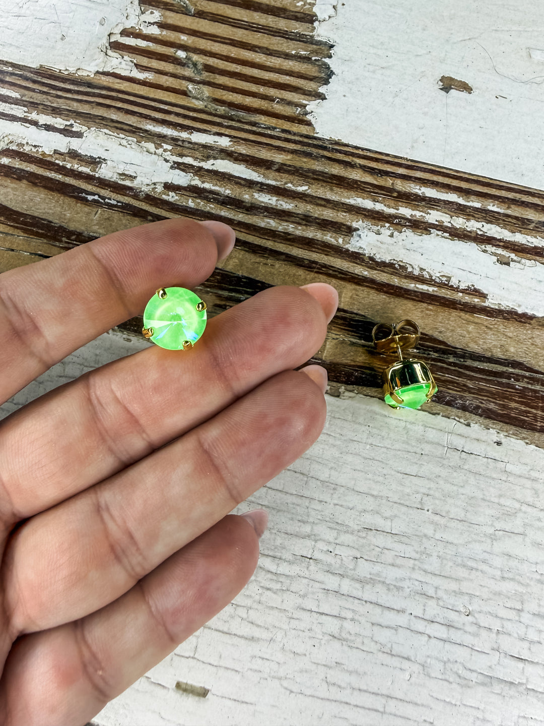 Electric Green Studs