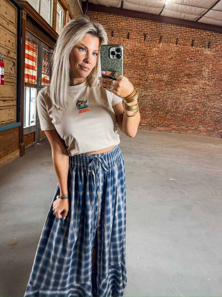 Rule Breaker Maxi Plaid Skirt