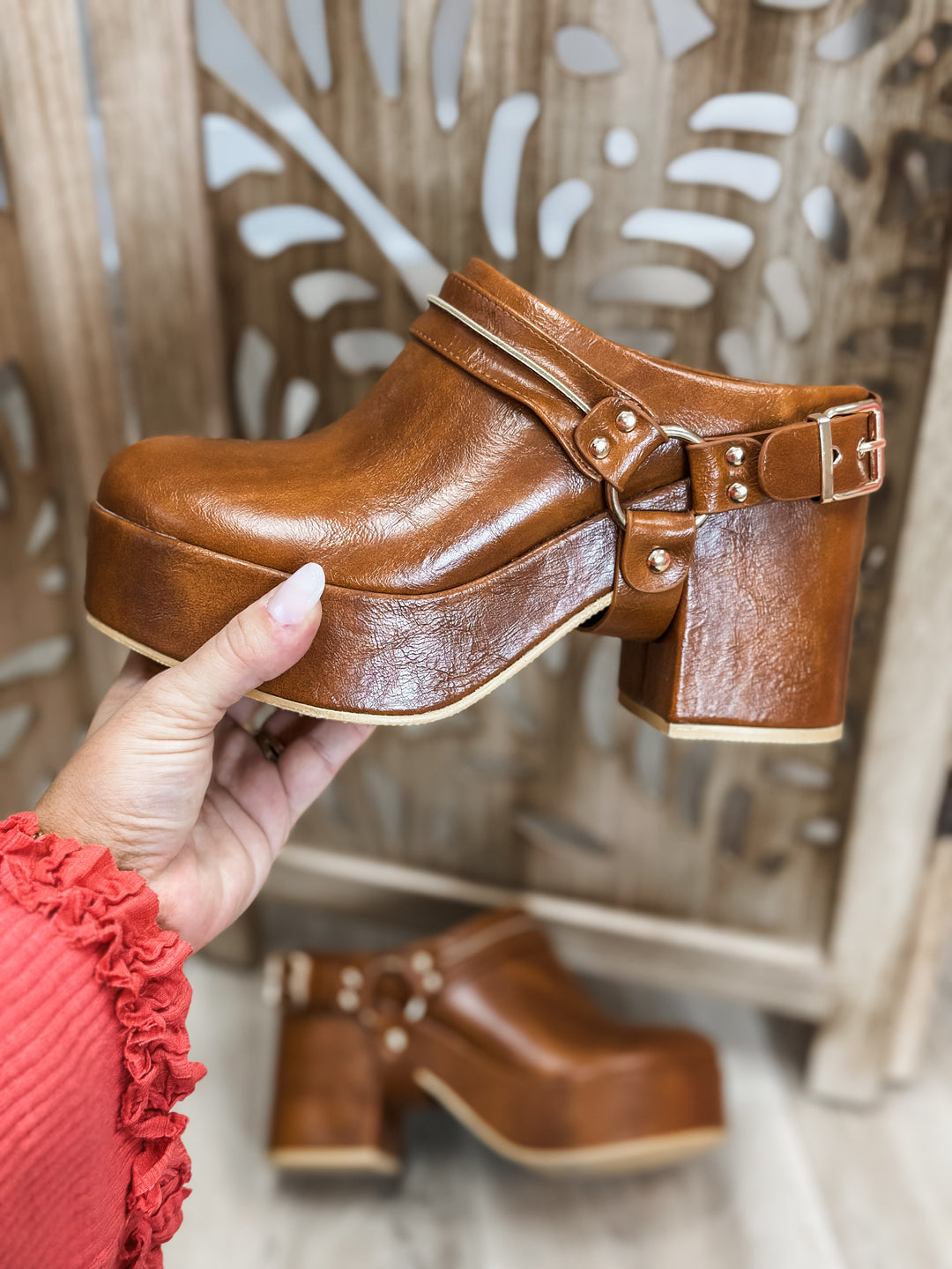 Sawyer Platform Mule - Cognac