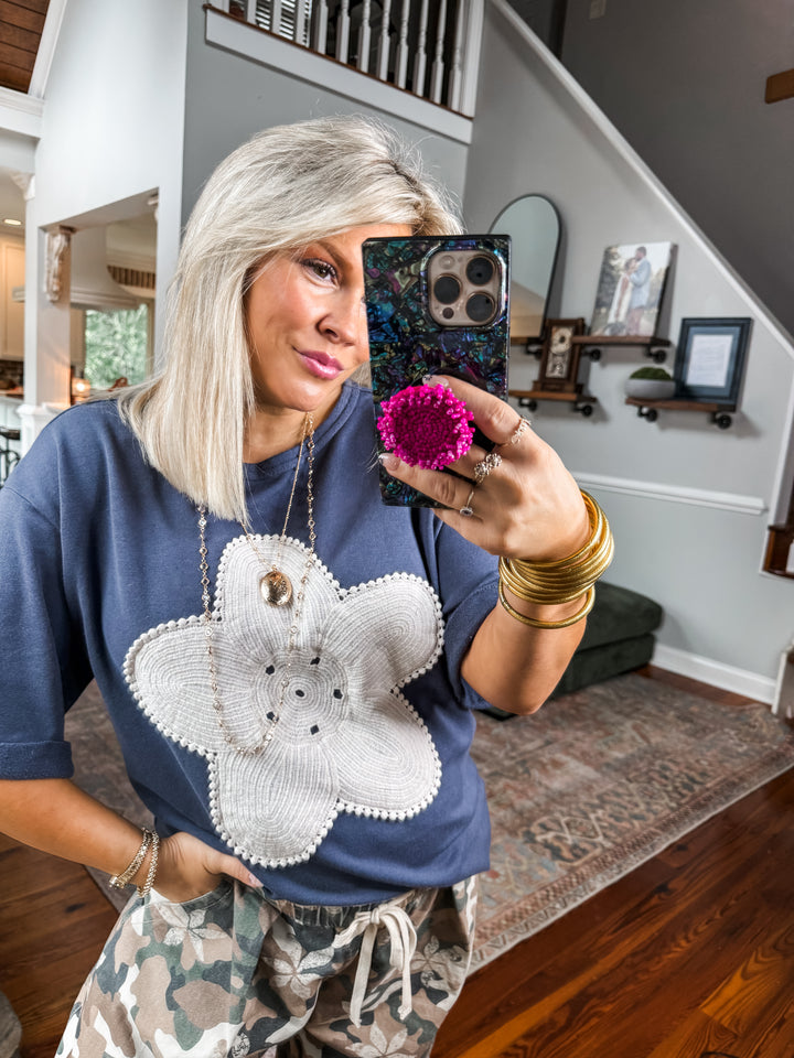 Midnight Bloom Top