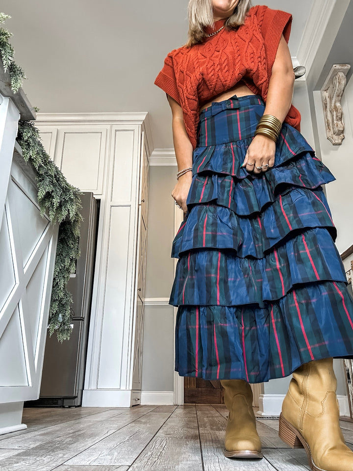 Feeling Festive Midi Skirt