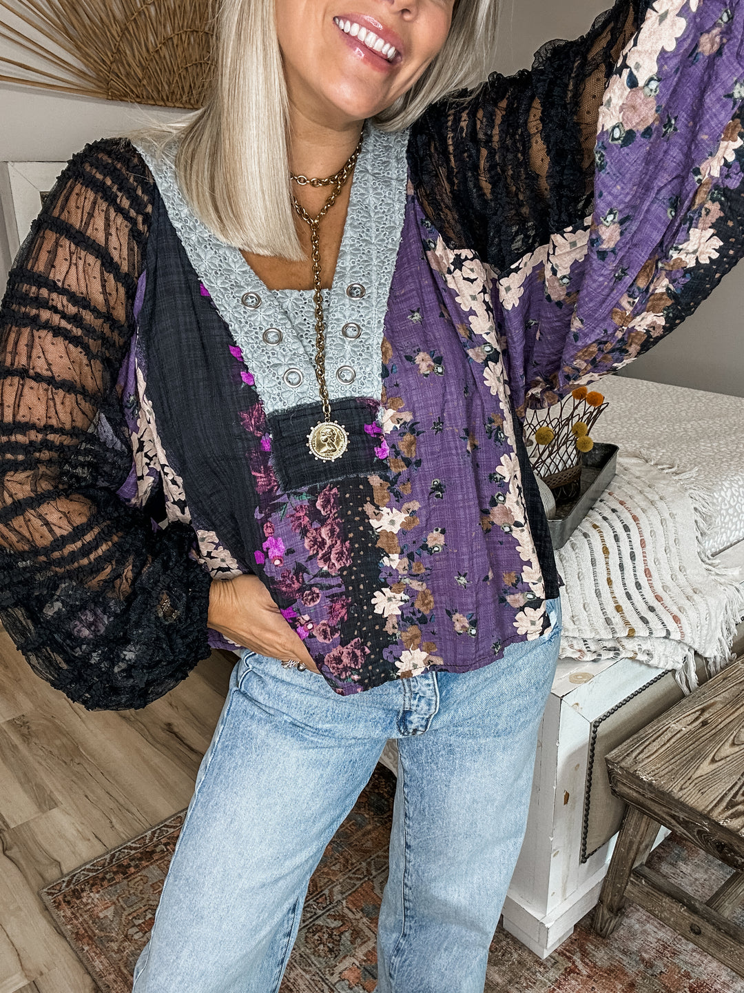 Blue Jean Babe High Rise Wide Flare