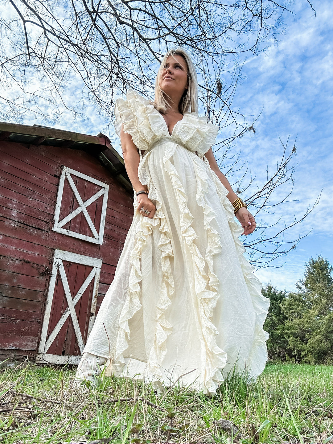 Feeling Free Ruffled Maxi