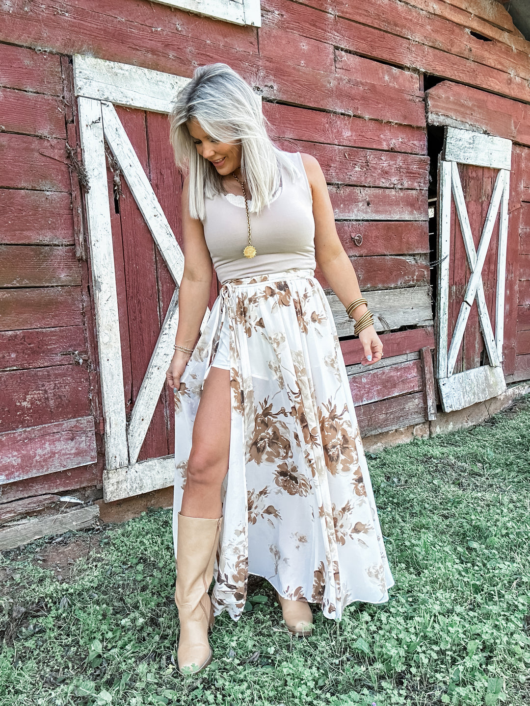 Spin Me Around Maxi Skirt