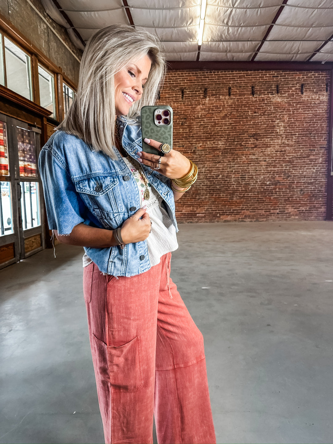 Easy Going Edit Mineral Wash Bottoms