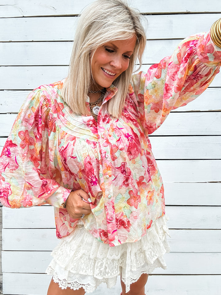Painted Petals Top