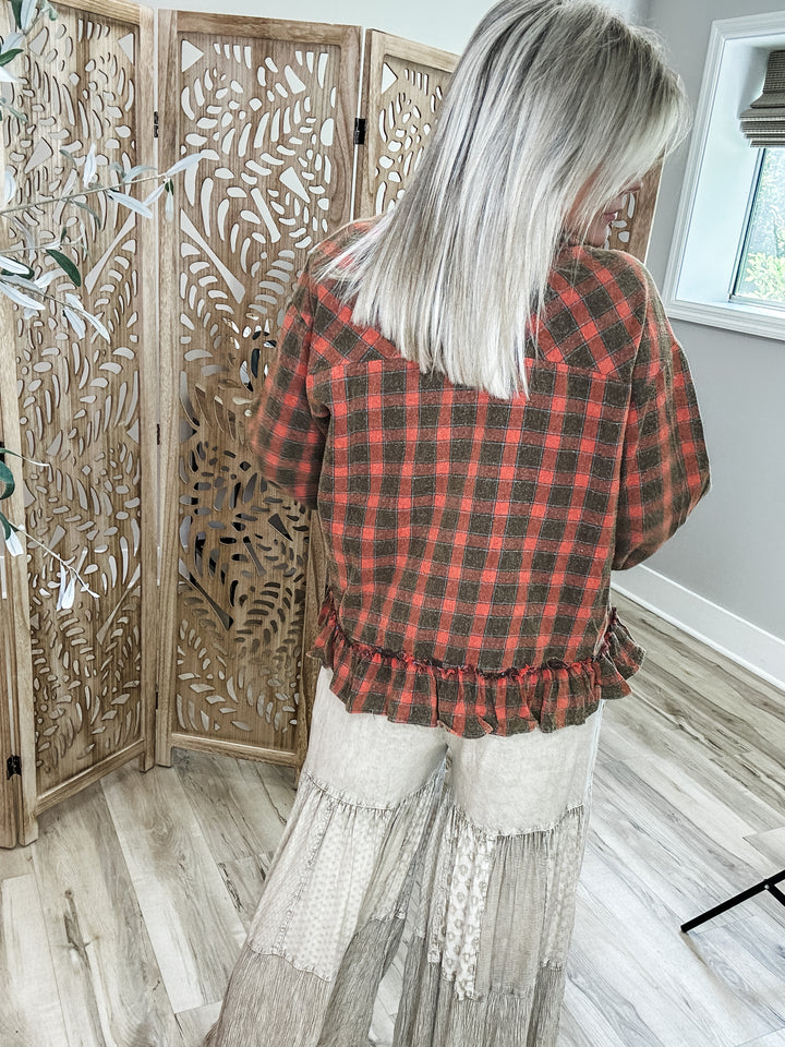 Rust & Ruffled Flannel