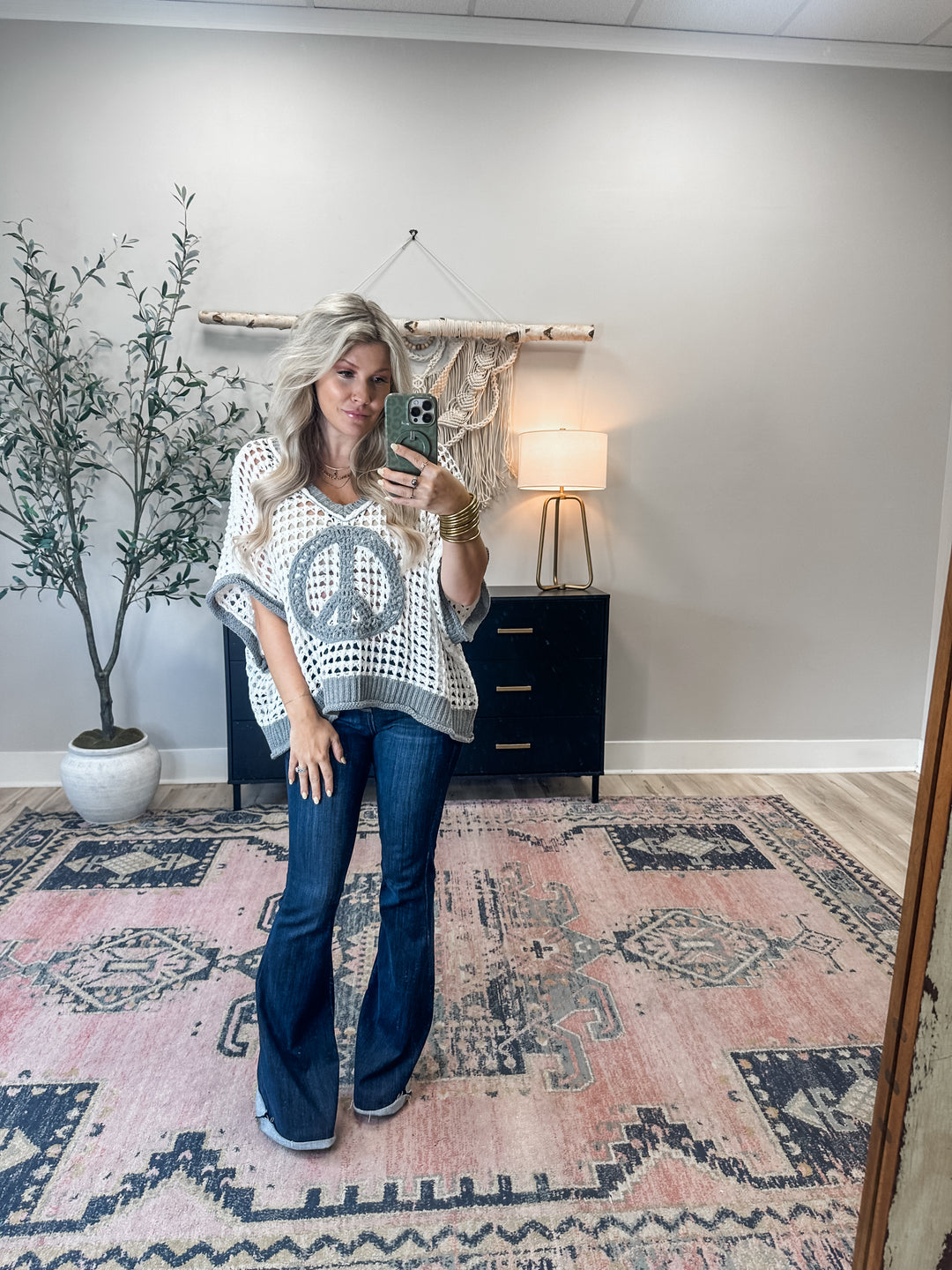 Peace And Happiness Crochet Top