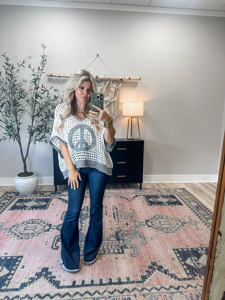 Peace And Happiness Crochet Top