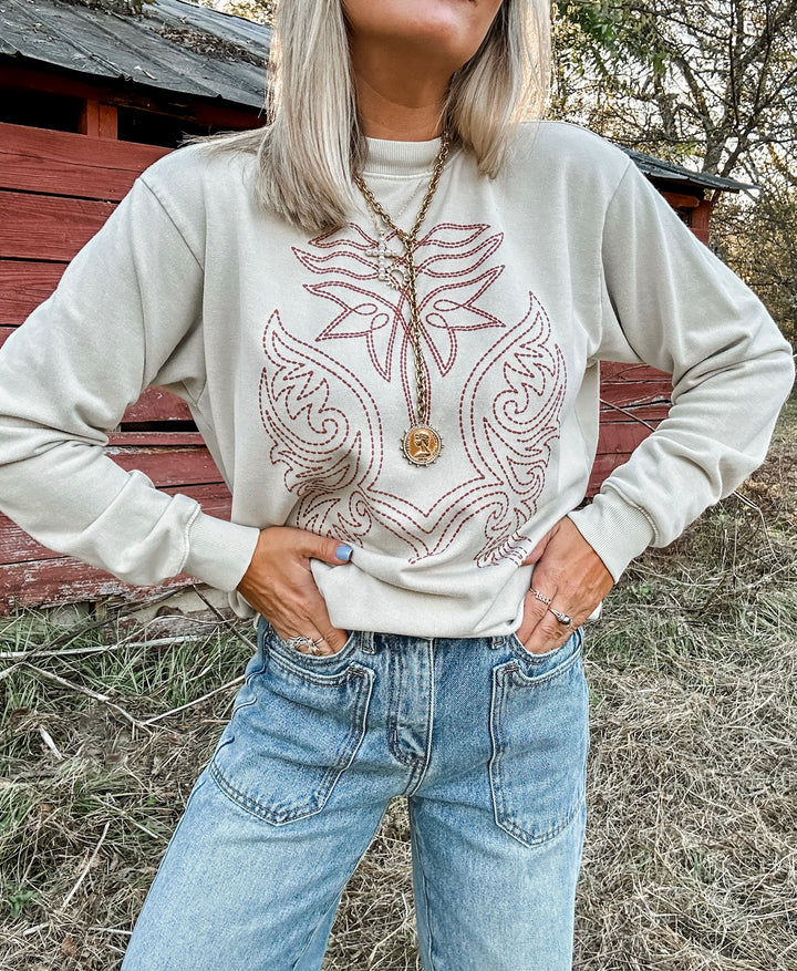 Cowboy Stitches Sweatshirt