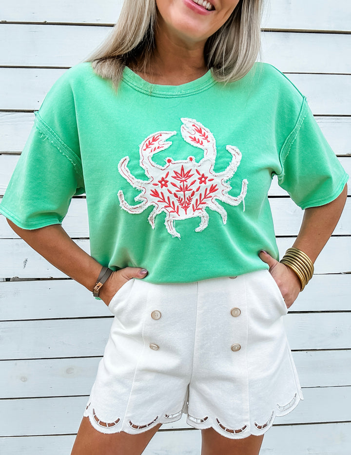 Sweet Edge Scallop Hem Shorts