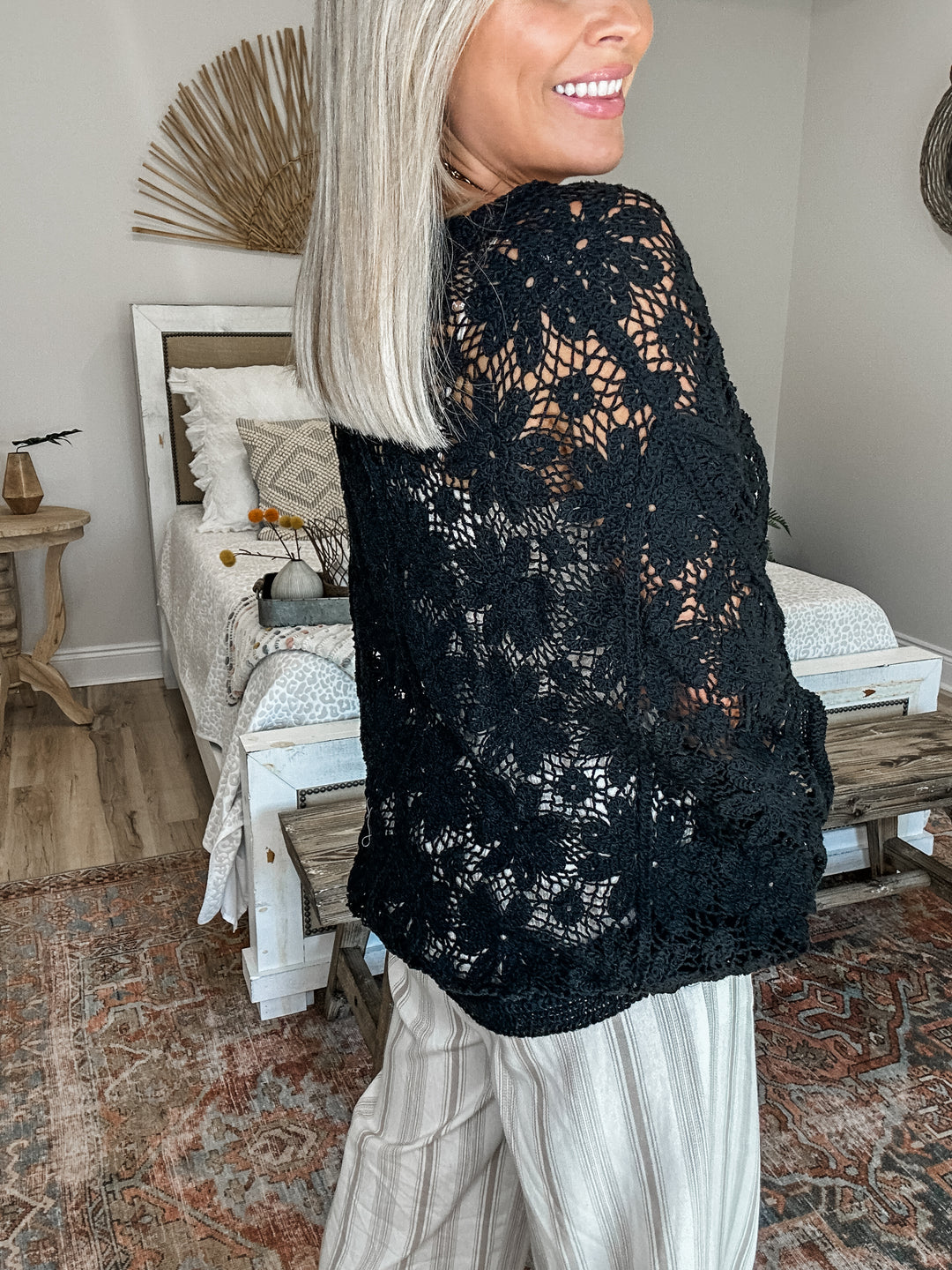 The Texture Talk Top - Black