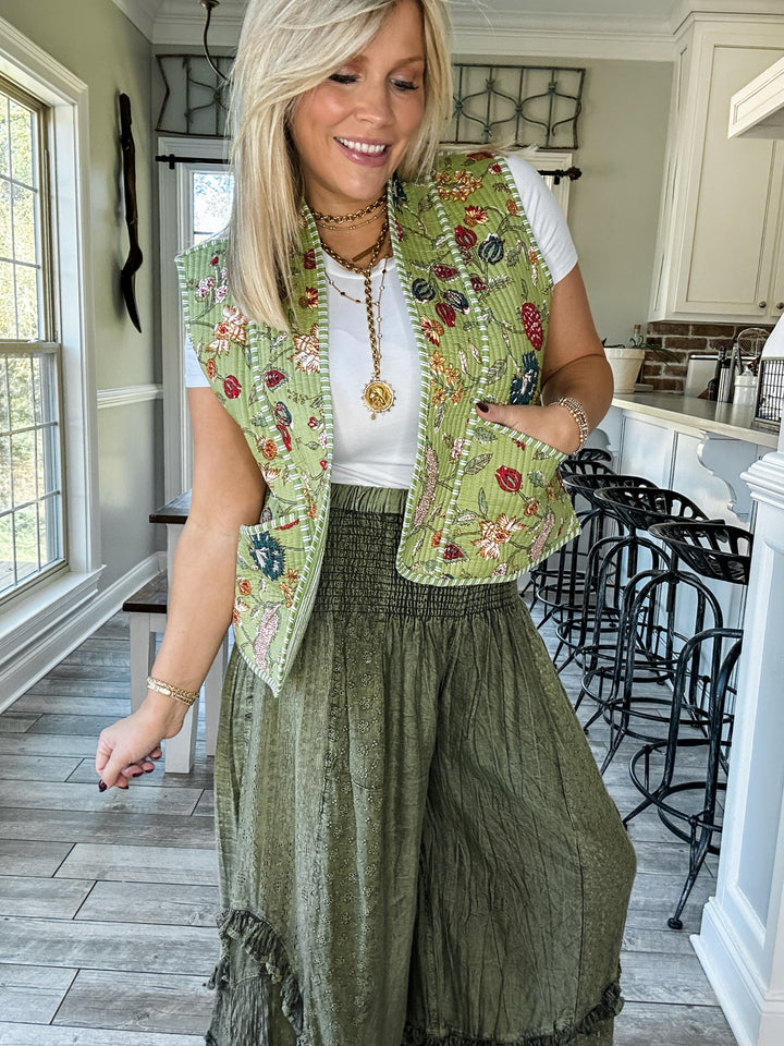 A Little Vintage Charm Quilted Vest