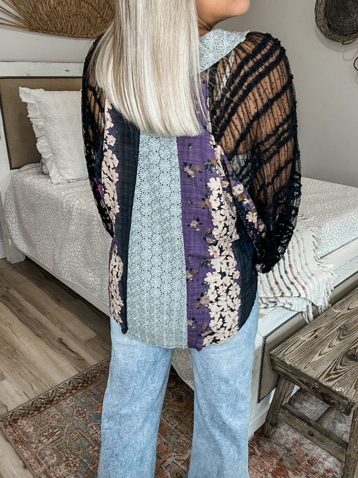 Midnight Bloom Top