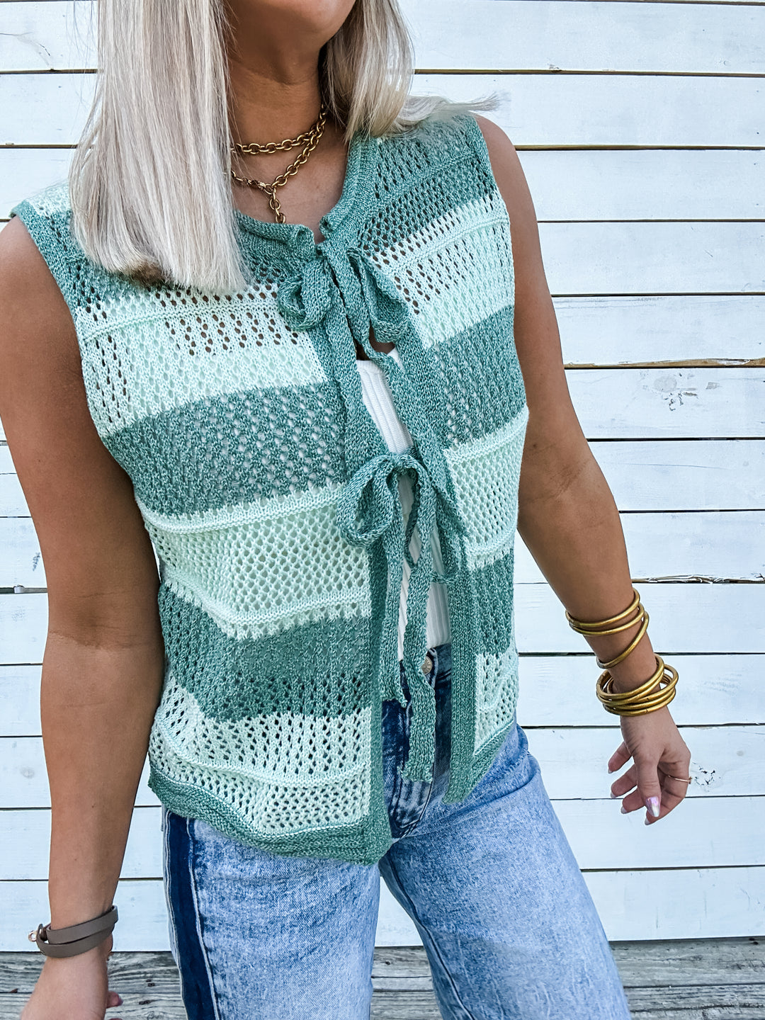 The Styled Stripe Sweater Vest