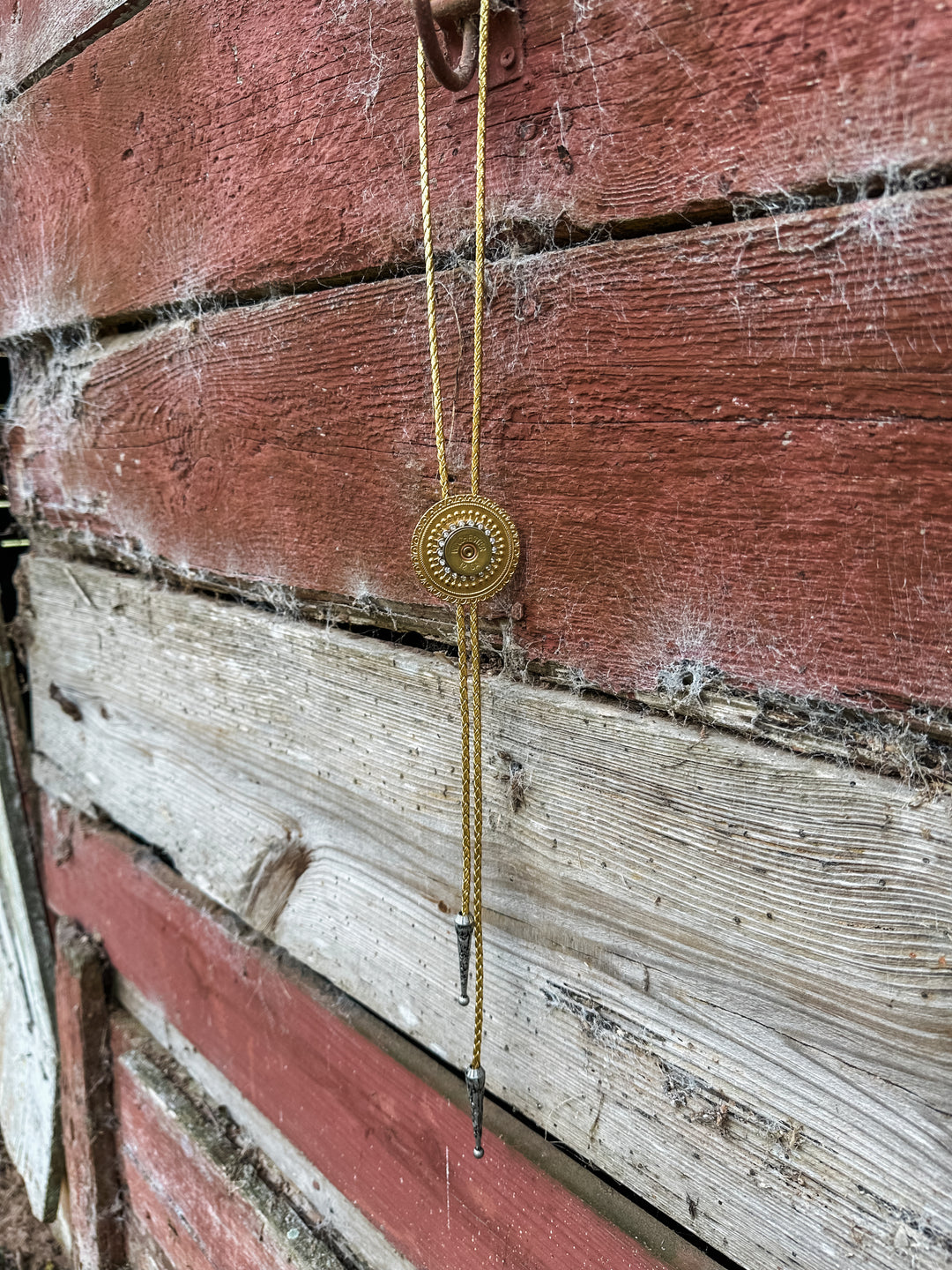 Bolo Tie - Antique & Gold Combo