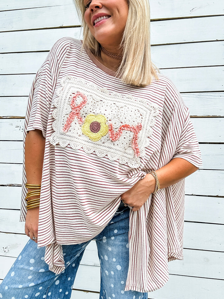 Love Story Top - Cherry Wood