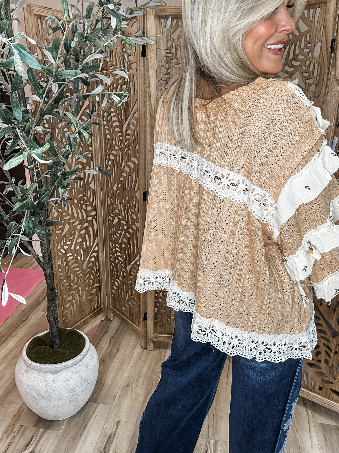 Peach Jam Ruffled Top