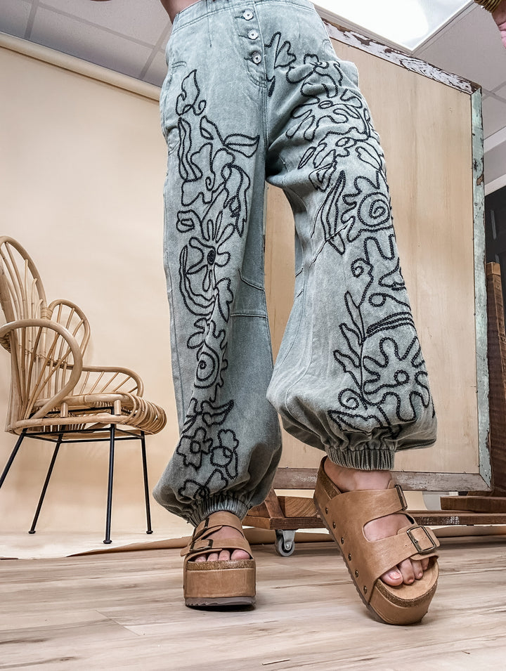 Moss & Moon Denim Joggers