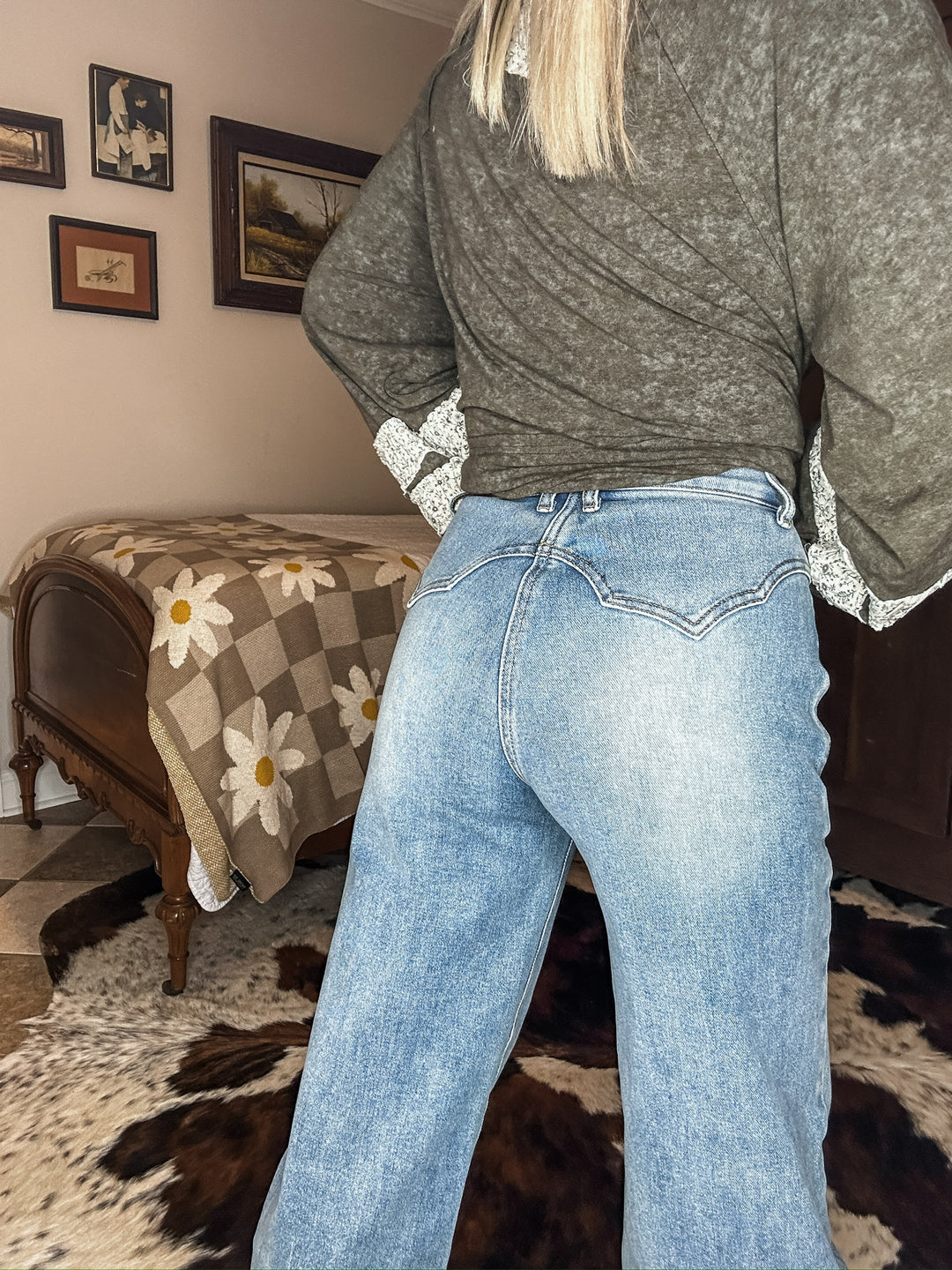 Back Story High Rise Double Pocket Denim