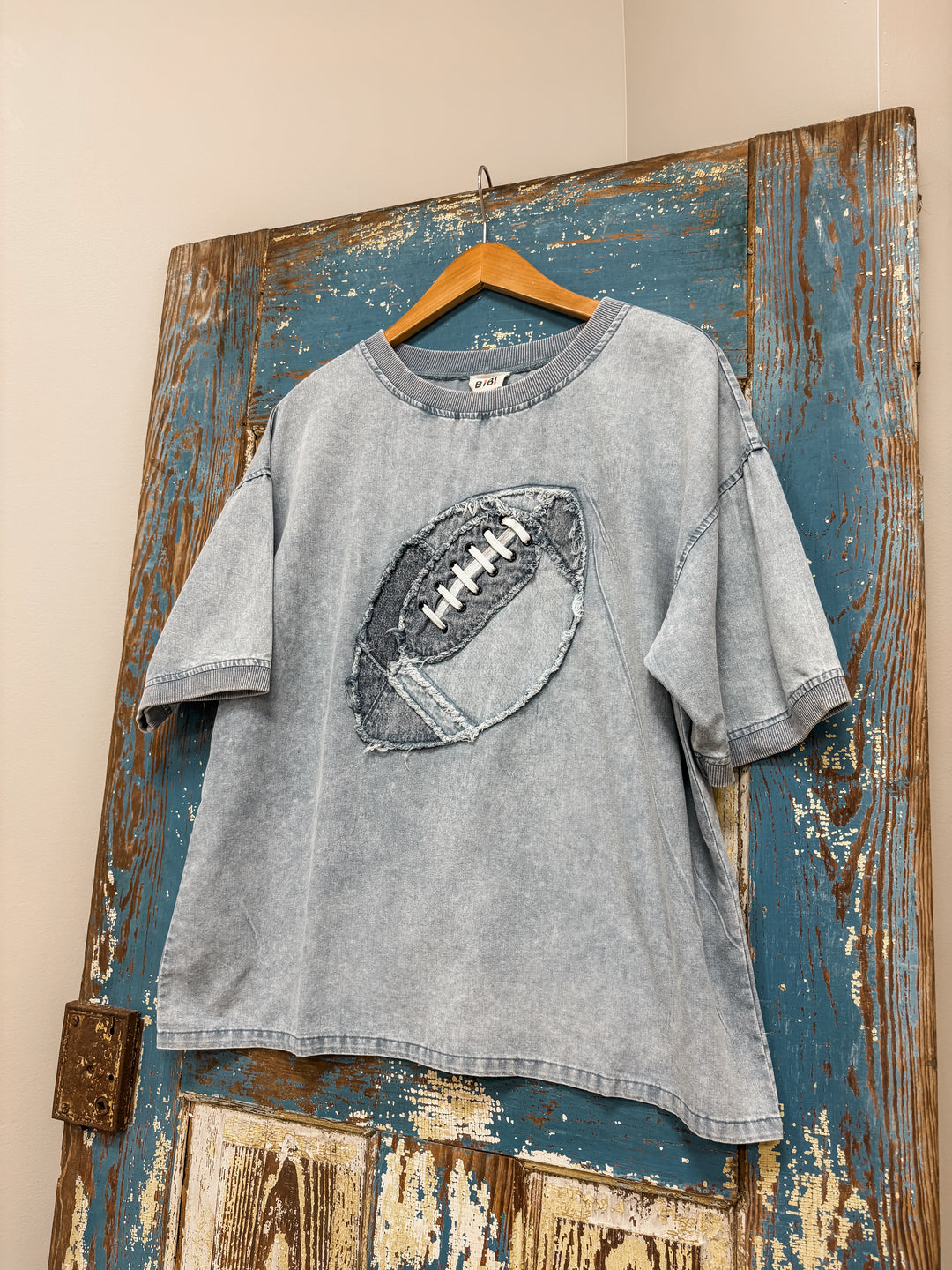 The Home Team Denim Wash Football Top