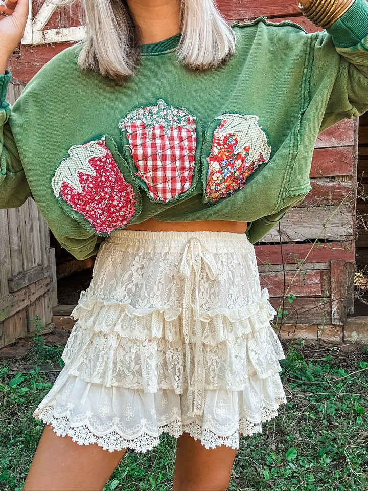 Free Spirit Flirty Lace Shorts