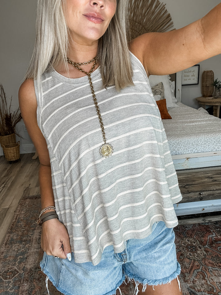 Days End Striped Tank