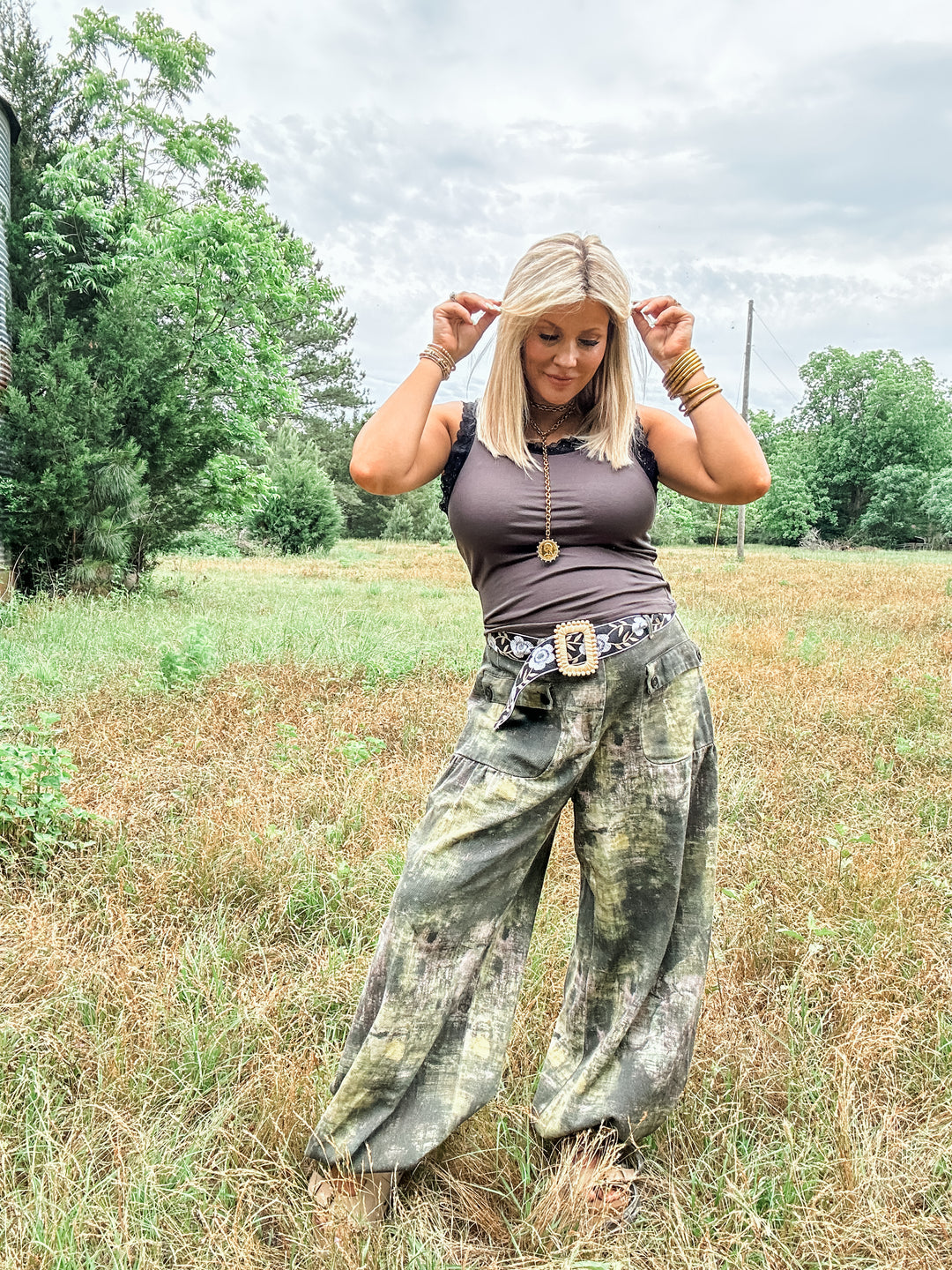 Painted Desert Bottoms - Olive