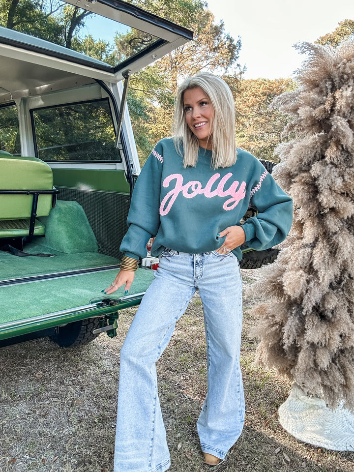 Jolly Knit Embroidered Sweater