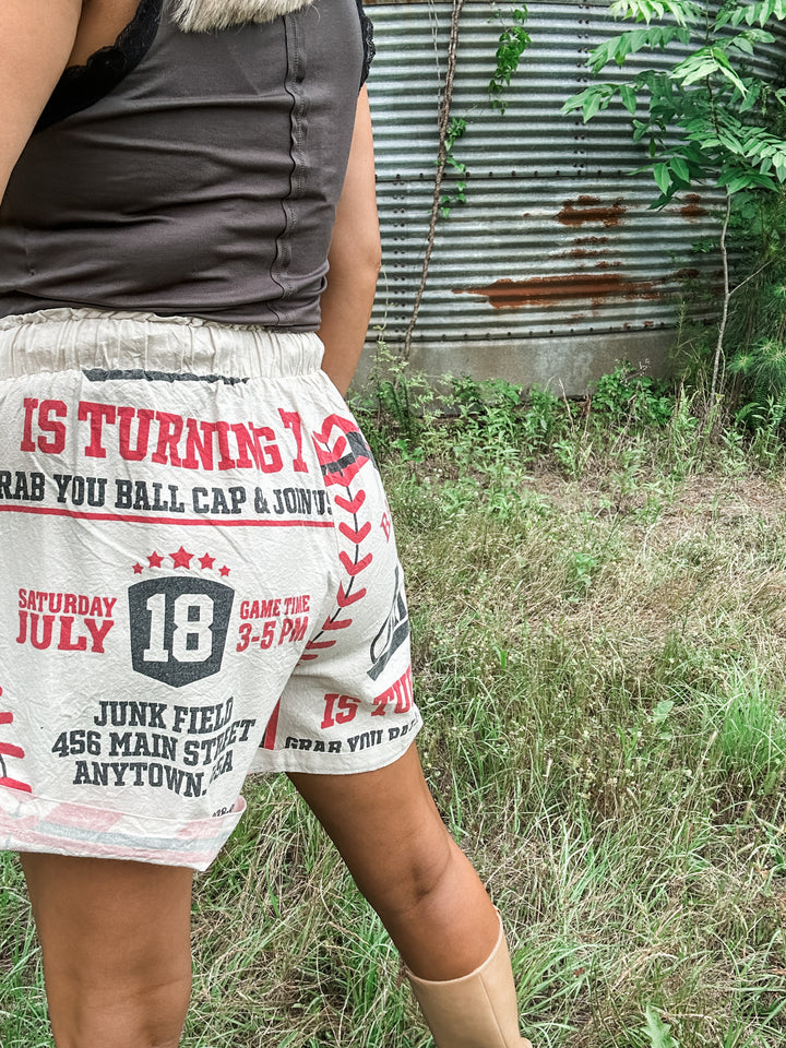 Vintage Baseball Junk Shorts