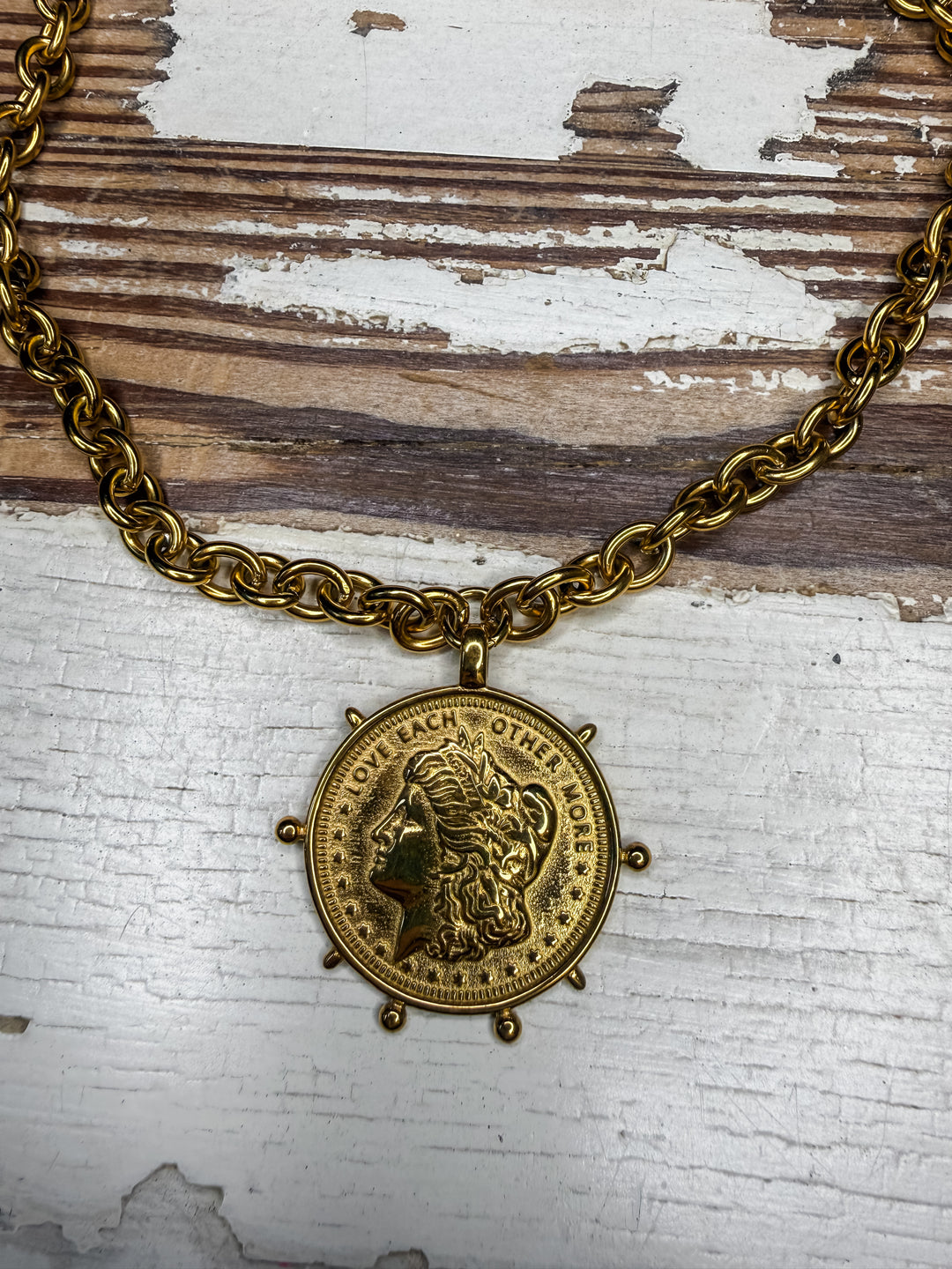 Gold Coin Necklace