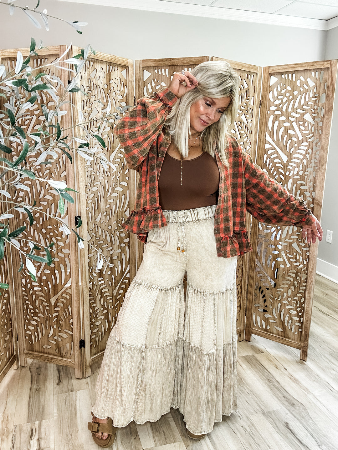 Rust & Ruffled Flannel