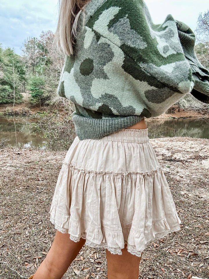 The Minimal Tiered Mini Skirt