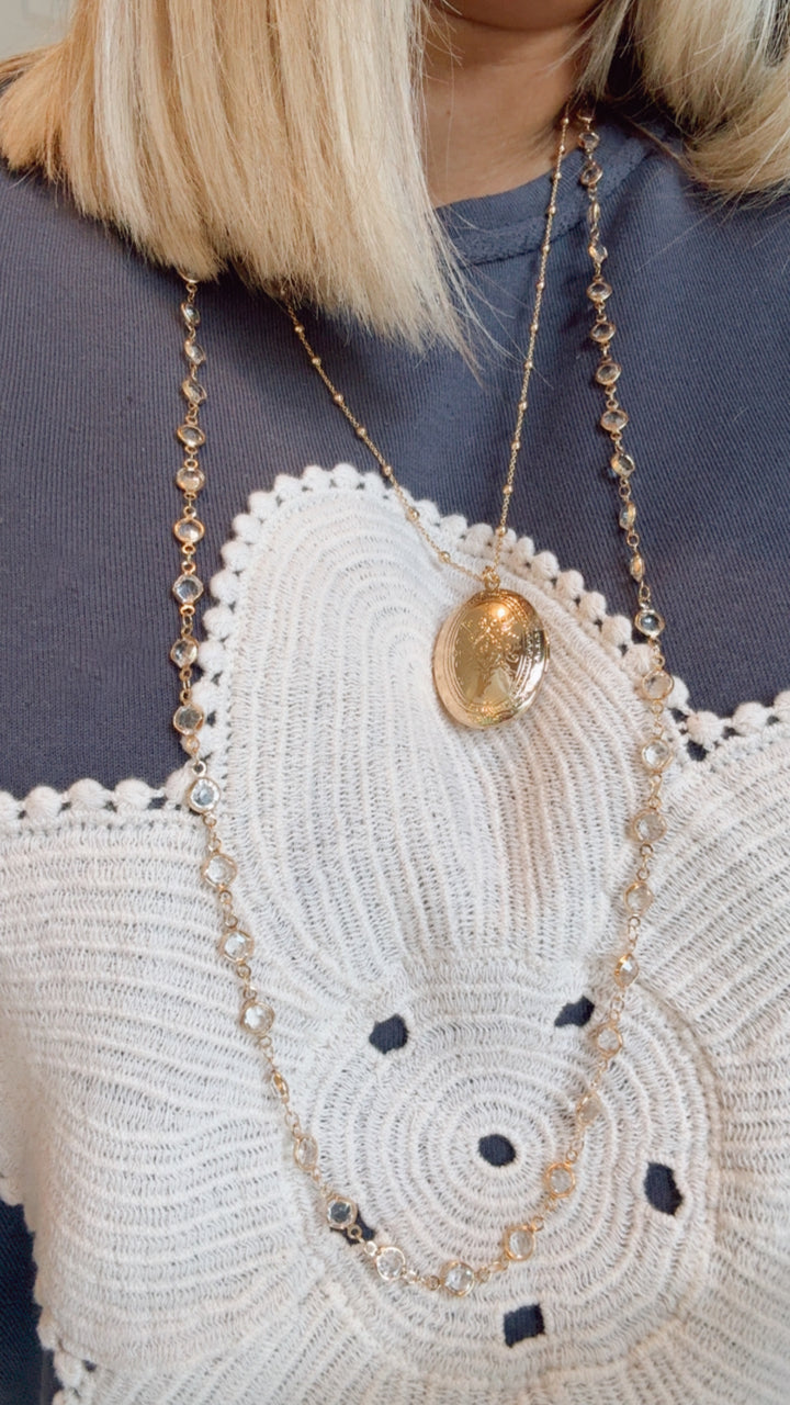 Crystal Wrap Necklace