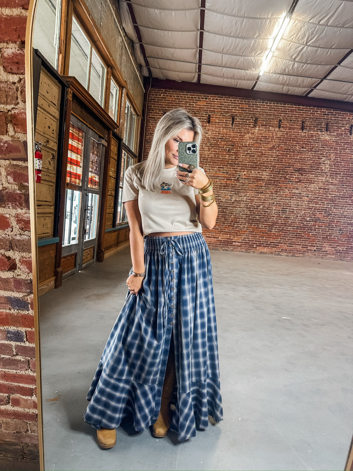 Rule Breaker Maxi Plaid Skirt