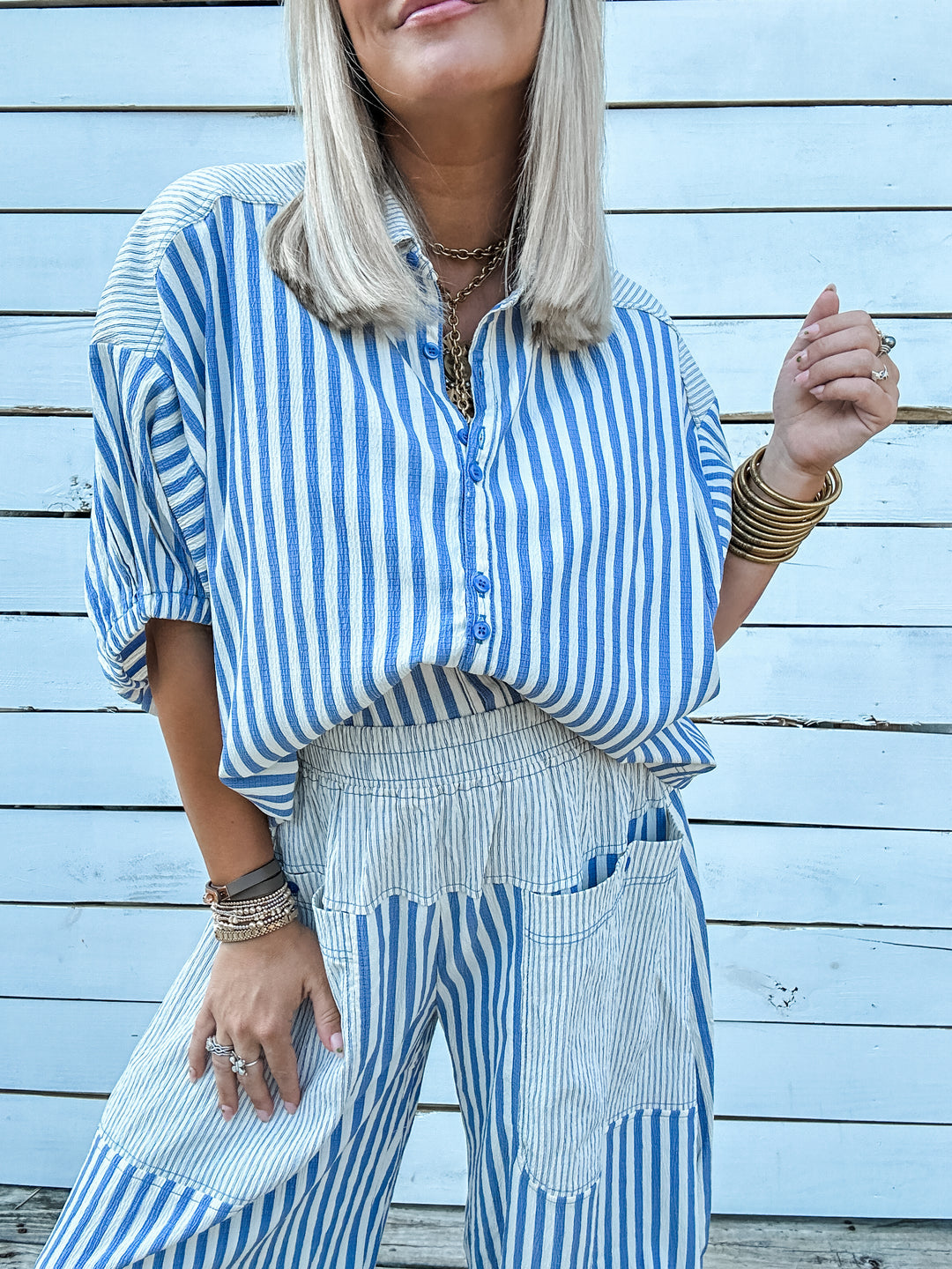 The Lineup Denim Blue Set