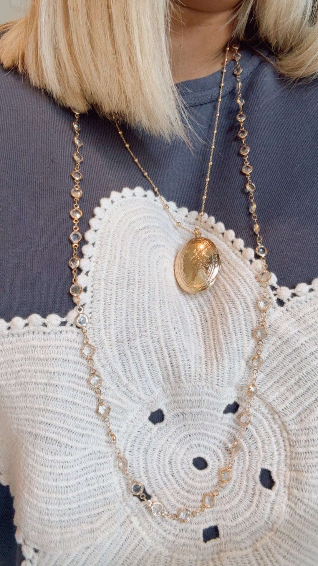 Gold Locket Necklace