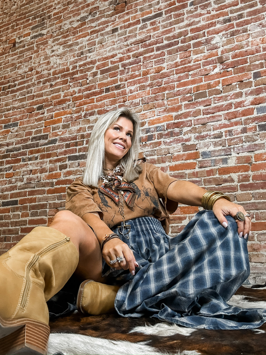 Rule Breaker Maxi Plaid Skirt