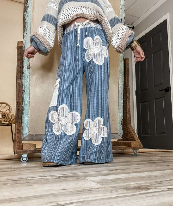 Make a Statement Floral Wide Leg Pant