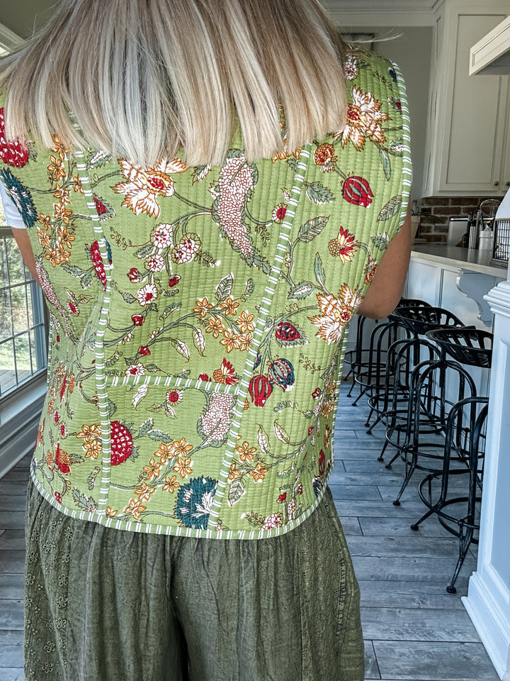 A Little Vintage Charm Quilted Vest