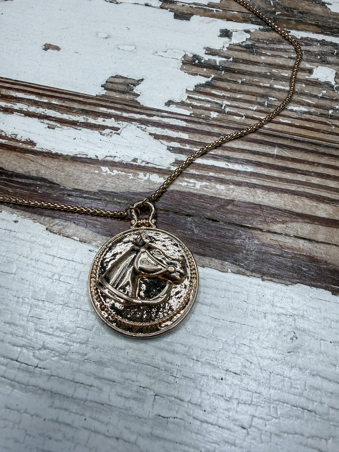 Gold Horse Pendant