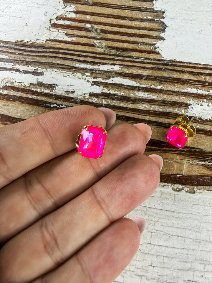 Electric Pink Studs