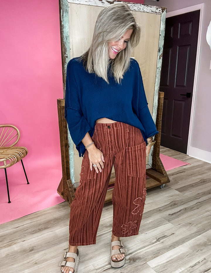 Petals & Patchwork Corduroy Barrels