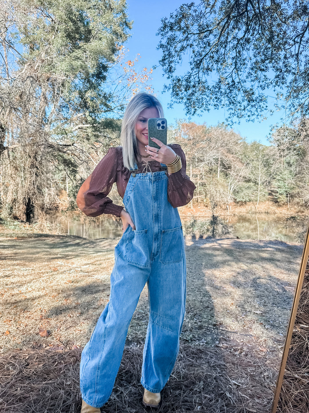 Dust & Denim Barrel Overalls