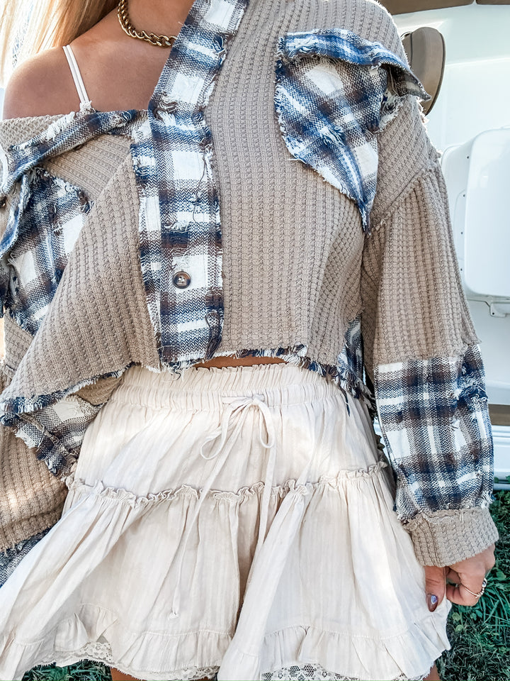 The Minimal Tiered Mini Skirt