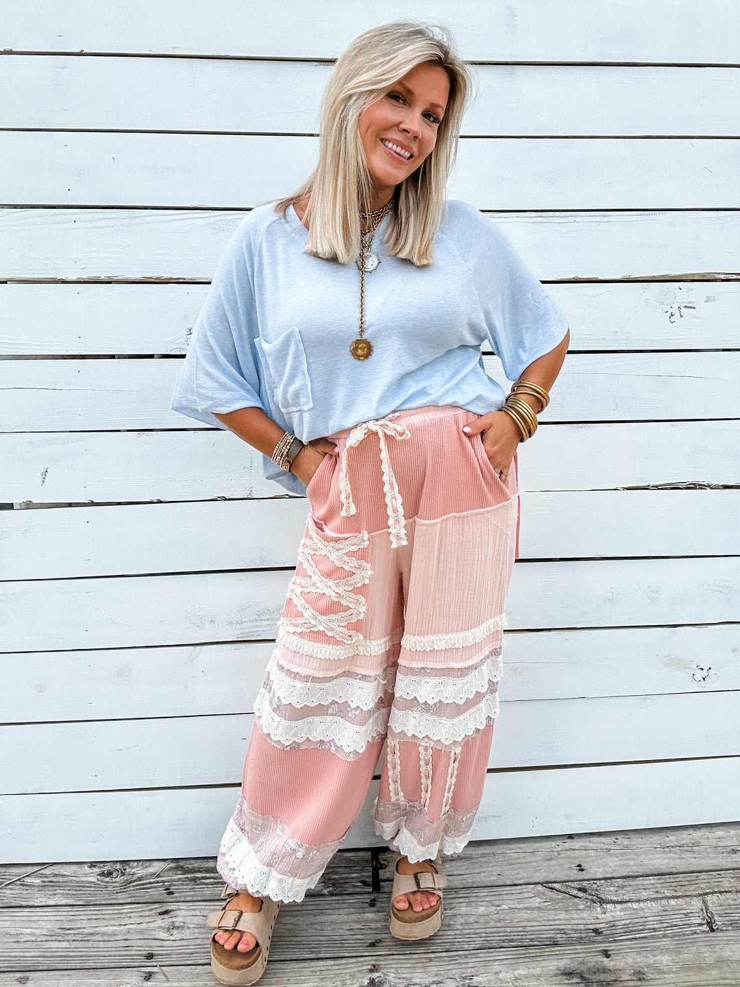 Main Character Joggers - Blush