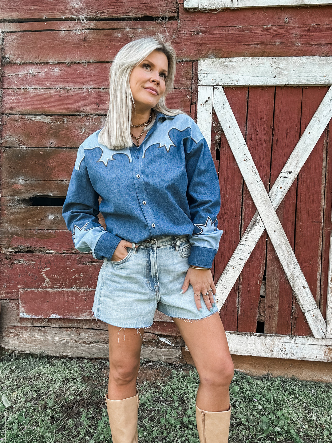 Dusty Trail Denim Top