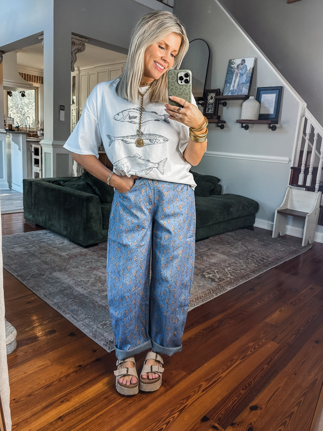 Floral Fade Barrel Bottoms