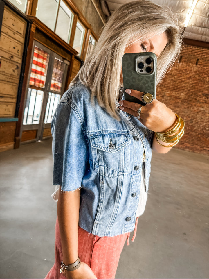 Forever Favorite Short Sleeve Denim Jacket