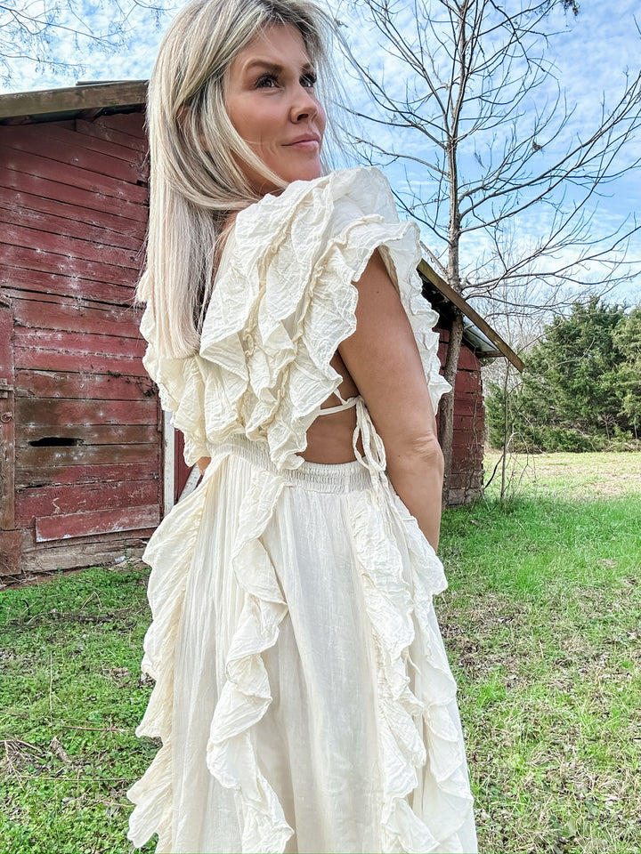Feeling Free Ruffled Maxi